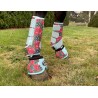 Turquoise Flower Bell Boots