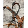Painted Leopard Headstall and Breast Collar Set