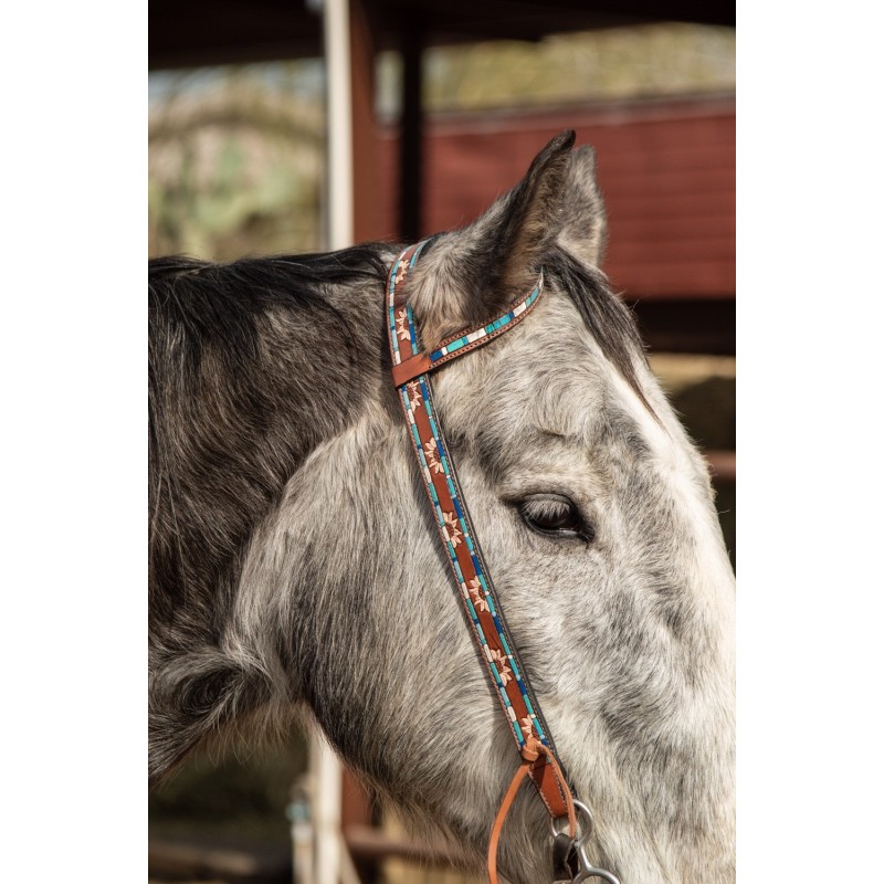 Showman ® Hand Painted Sunflower Leather One Ear headstall and breastcollar set. main image 1