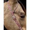 Schulz Equine One Ear Headstall Turquoise Floral