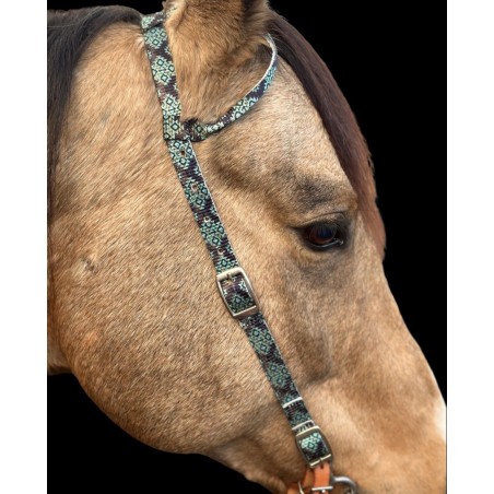 Schulz Equine One Ear Headstall Aztec Jungle