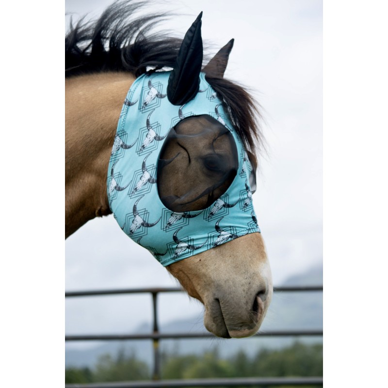 Lycra Fly Mask - Longhorn