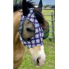 Lycra Fly Mask - Navy Aztec