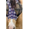 Lycra Fly Mask - Navy Aztec