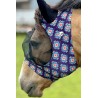 Lycra Fly Mask - Navy Aztec