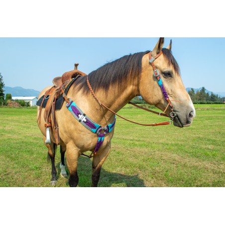 Purple Mohair Breast Collar