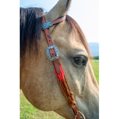 Rust Mohair Headstall