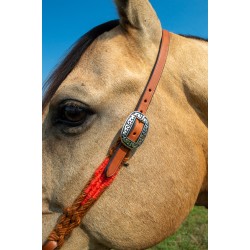 Rust Mohair Headstall