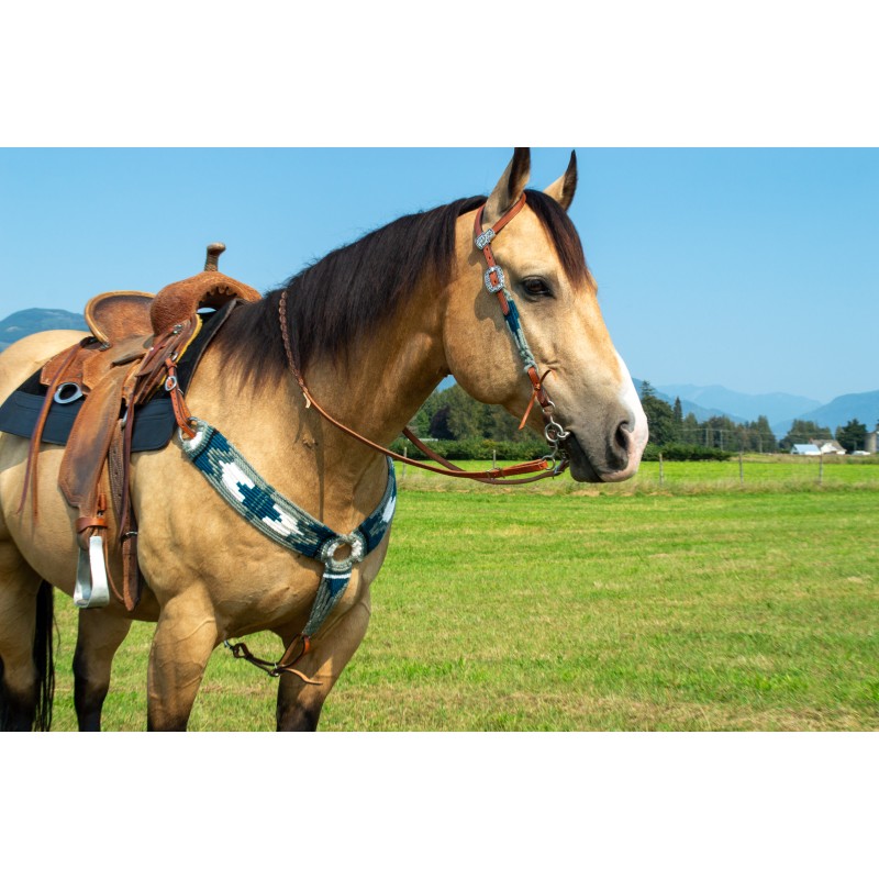 Grey Mohair Breast Collar