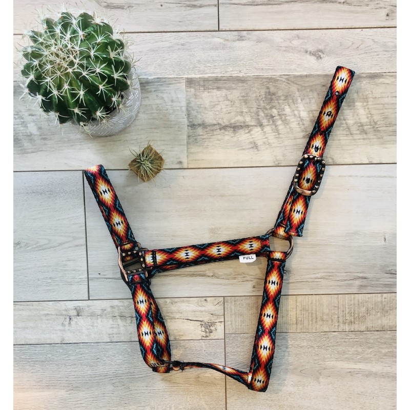 Schulz Equine Nylon Halter: Sunset Aztec