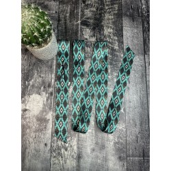 Turquoise Leopard Aztec...