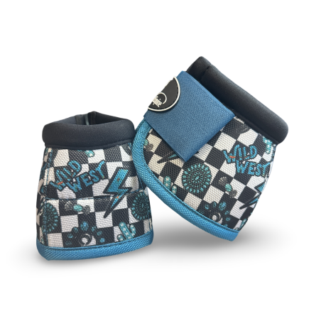 Turquoise Glass Bell Boots