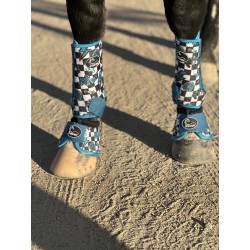 2 Pack Turquoise Glass Sports Boots