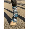 Turquoise Glass Bell Boots