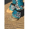 Turquoise Glass Bell Boots