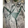 Green Boot Stitch Headstall and Breast Collar Set