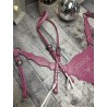 Pink Boot Stitch Headstall and Breast Collar Set