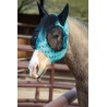 Lycra Fly Mask - Teal Aztec Leopard