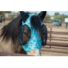 Lycra Fly Mask - Turquoise Howdy