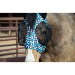 Lycra Fly Mask - Turquoise Glass