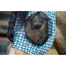 Lycra Fly Mask - Turquoise Glass