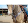 Purple Leather Headstall and Breast Collar Set