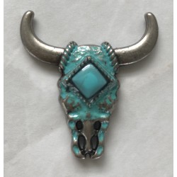 Concho - Turquoise Cowskull