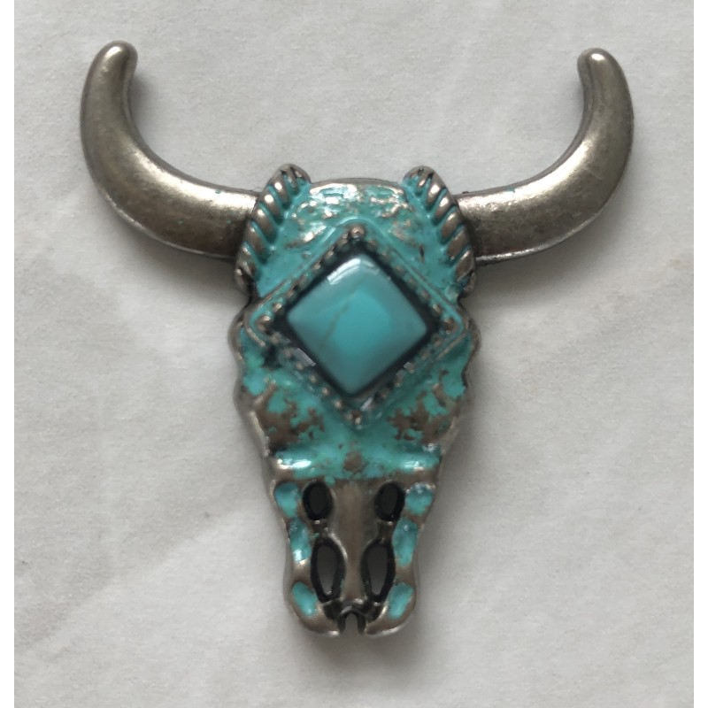 Concho - Turquoise Cowskull