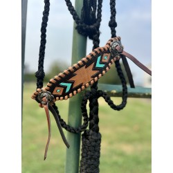 Braided Rope Halter - Aztec