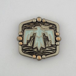 Concho - Square Turquoise Thunderbird