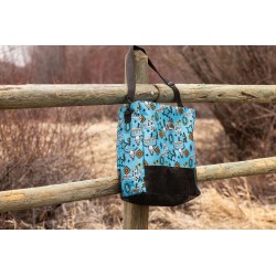 Everything Equine Tote Bag Turquoise Howdy