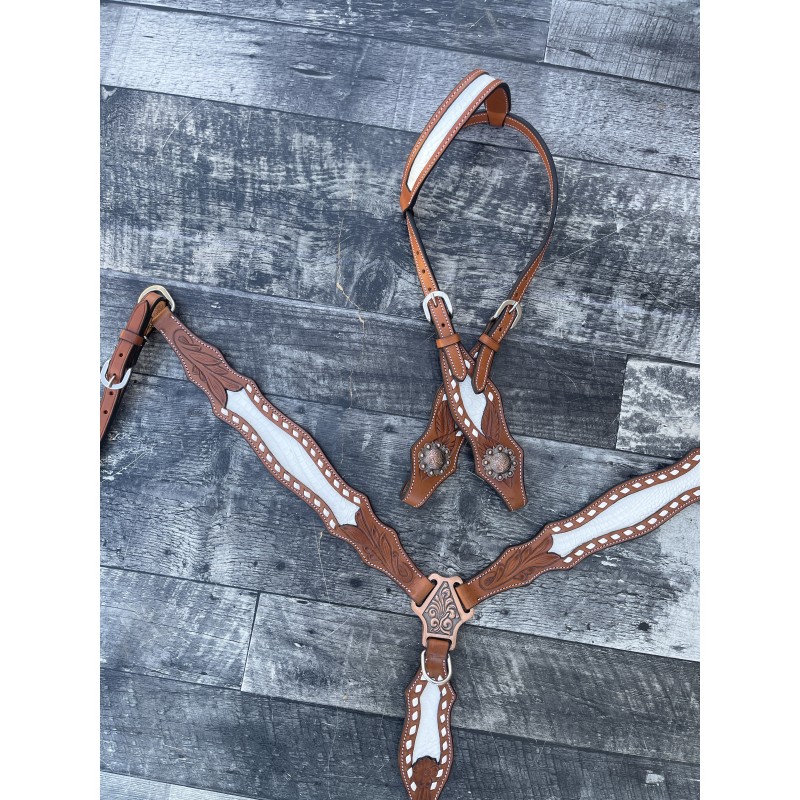 Ponderosa Headstall and Breast Collar Set