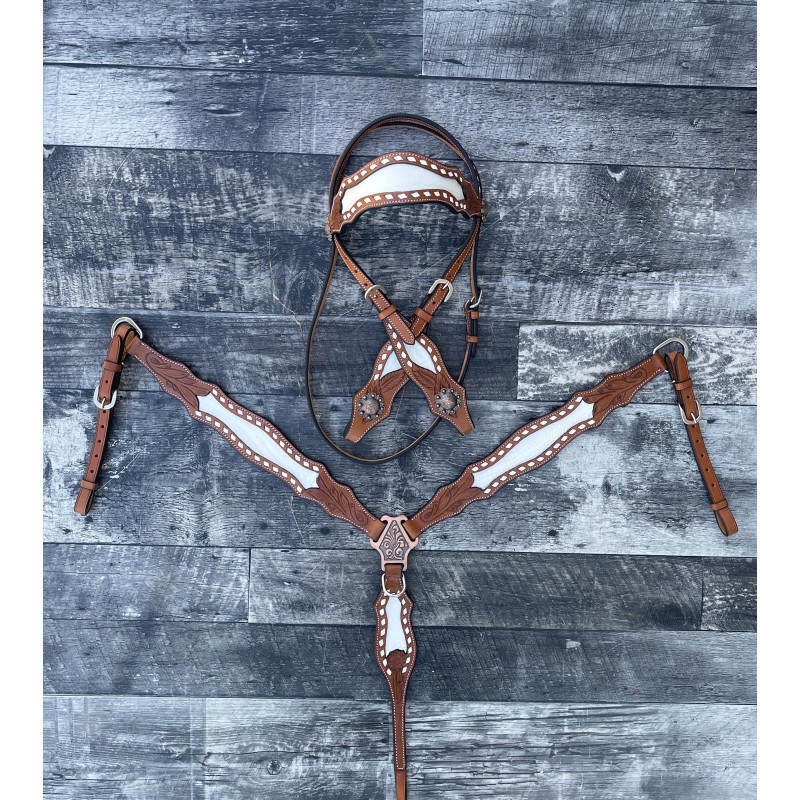 Ponderosa Headstall and Breast Collar Set