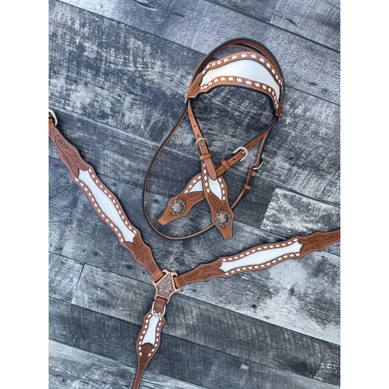 Ponderosa Headstall and Breast Collar Set