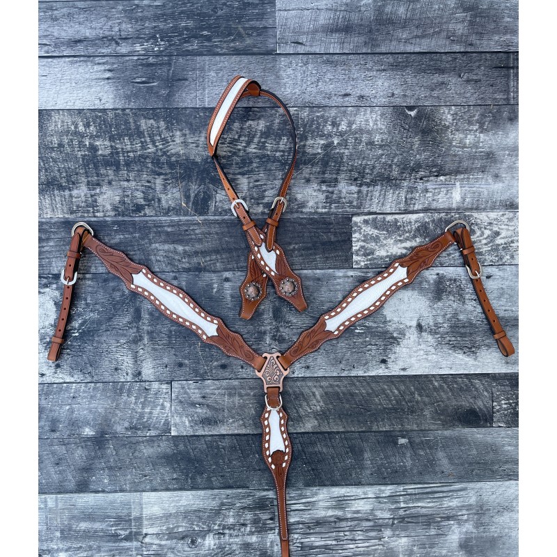 Ponderosa Headstall and Breast Collar Set
