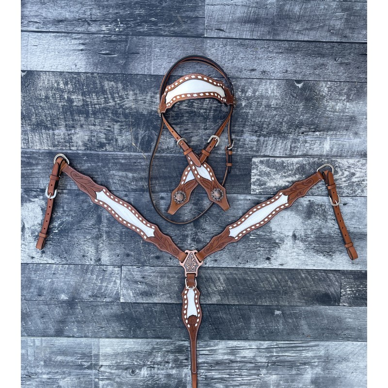Ponderosa Headstall and Breast Collar Set
