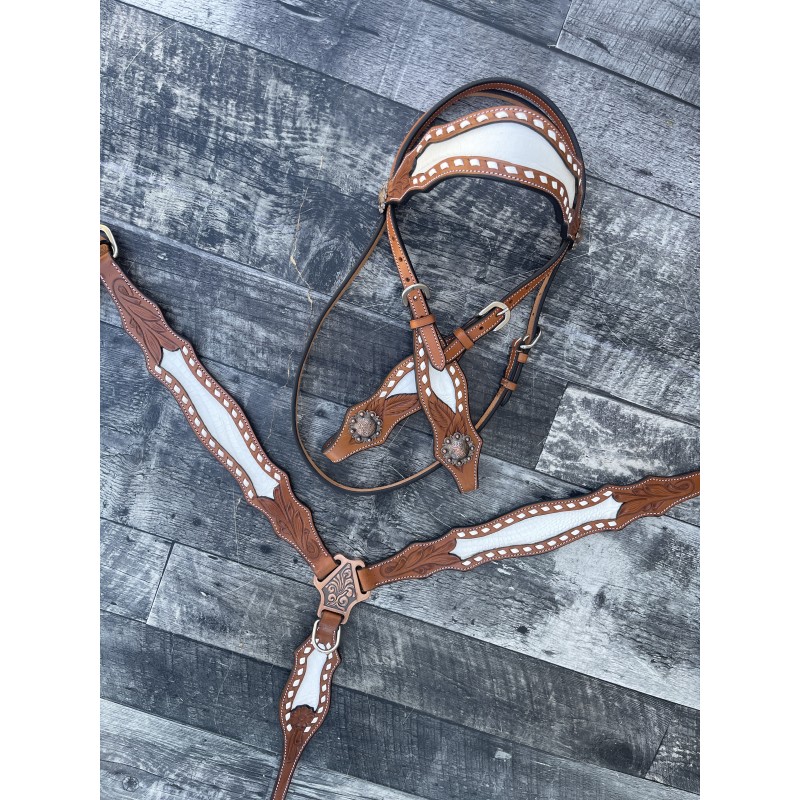 Ponderosa Headstall and Breast Collar Set