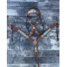 Teal Serape Headstall and Breast Collar Set