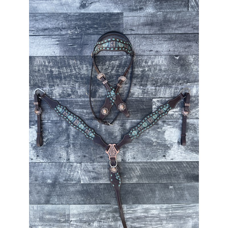 Maverick Headstall and Breast Collar Set