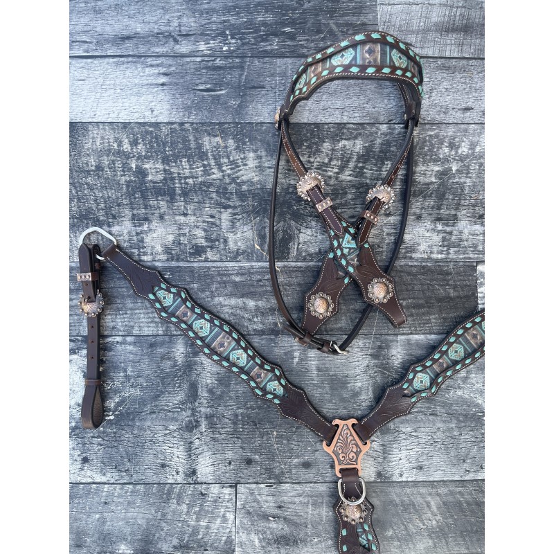 Maverick Headstall and Breast Collar Set