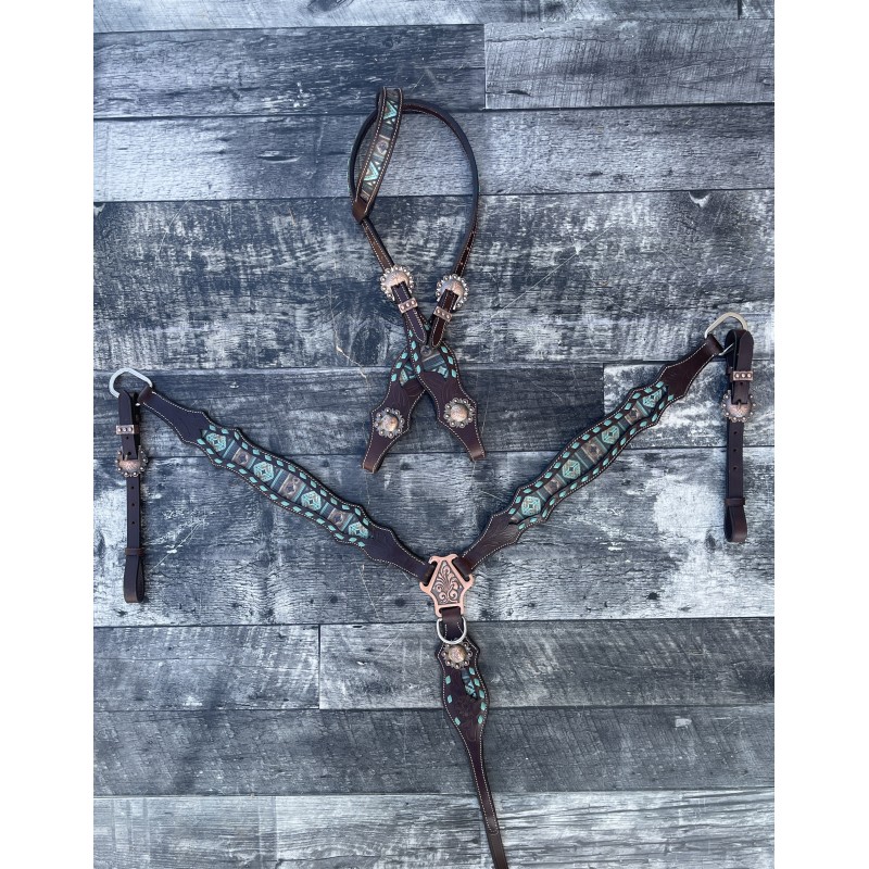 Maverick Headstall and Breast Collar Set
